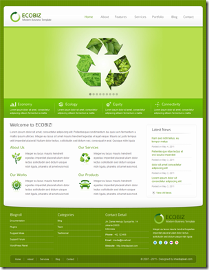 ecobizmodernbusinesswordpresstheme - ECOBIZ WordPress主题下载，ecobiz汉化主题下载。