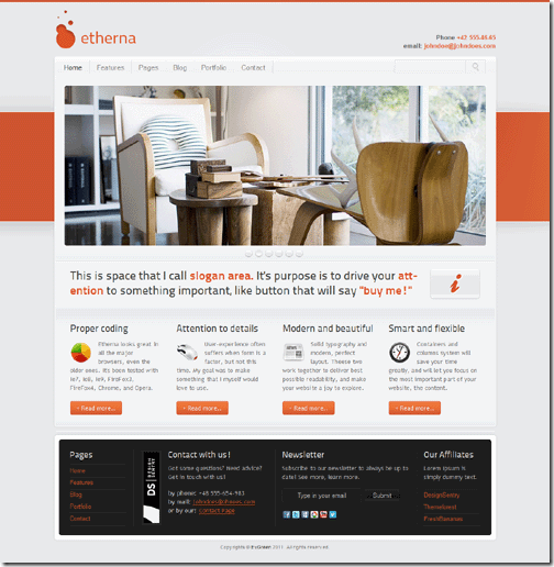 Etherna - wordpress Etherna商业主题中文版发布，Etherna主题下载。