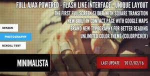 Minimalista 300x152 - Minimalista全屏wordpress主题，Minimalista全屏Ajax汉化wordpress主题。