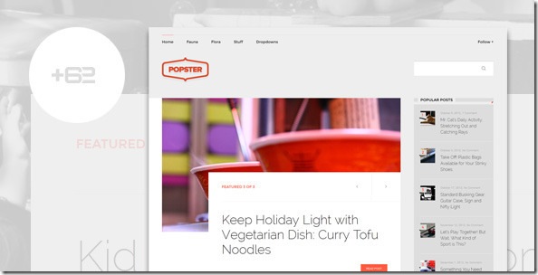 Popster - Popster wordpress博客主题，wordpress简洁博客主题。