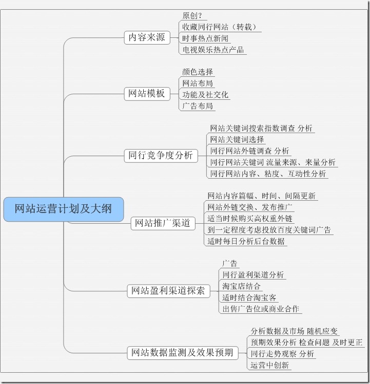 wzyy - 网站运营计划及大纲