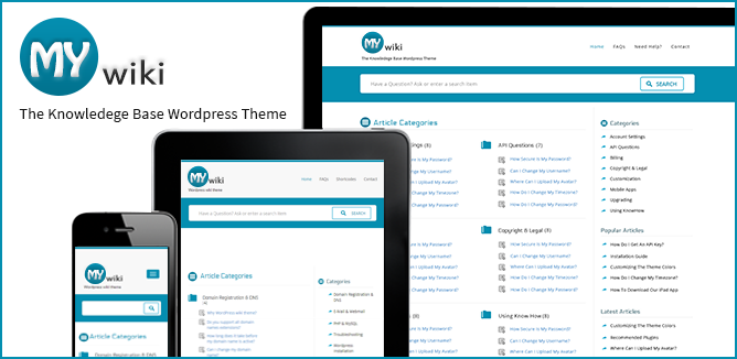 wpwiki1 - my wiki wordpress主题，小型资料库wordpress主题。