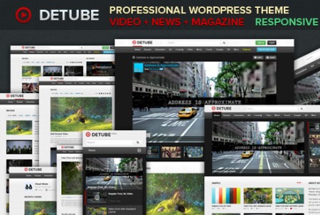 deTube - deTube视频&杂志wordpress主题中文版，视频wordpress主题汉化版。