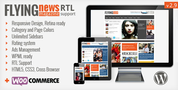 c3e9b FlyingNews Responsive Wordpress Magazine - FlyingNews 新闻杂志 wordpress中文主题，FlyingNews主题汉化版。
